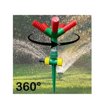 Water Sprinkler 360Â° Rotation Garden Spray + Spike Nozzle Large Area Coverage Water Sprinklers For Lawns And Gardens System Flower Beds - Five Arm Rotating